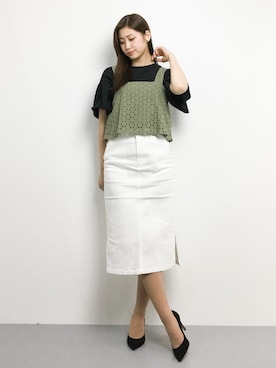 「goocy（グースィー）のアイテム」を使った、marinaさん（レディース・162cm）の夏コーディネート