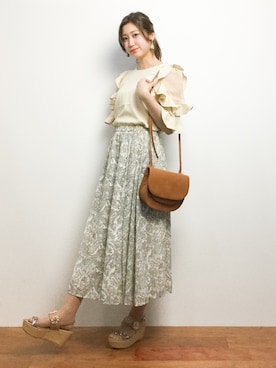 「PARADIS COULEUR（パラディクルール）のアイテム」を使った、marinaさん（レディース・162cm）の夏コーディネート