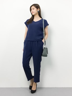 「BEAUTY&YOUTH UNITED ARROWS（ビューティーアンドユースユナイテッドアローズ）のアイテム（つなぎ/オールインワン）」を使った、marinaさん（レディース・162cm）の夏コーディネート
