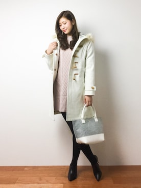 「CLEARIMPRESSION （クリアインプレッション）のアイテム（バッグ）」を使った、marinaさん（レディース・162cm）の秋コーディネート