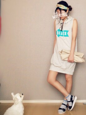 まるちわさん（レディース・162cm）の夏コーディネート