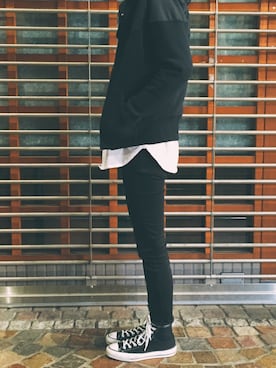 「KICS DOCUMENT.（キクス ドキュメント）のアイテム（トップス）」を使った、Daaaaaさん（メンズ・169cm）の冬コーディネート