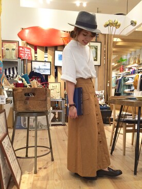 「ダニエルウェリントン」｜「アイテム（モカシン/デッキシューズ）」を使った、リア  ナカネさん（レディース・152cm）の夏コーディネート