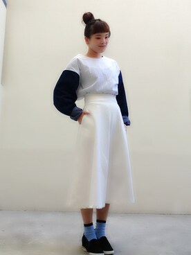 「Casselini（キャセリーニ）のアイテム（その他シューズ）」を使った、kechonさん（レディース・159cm）の春コーディネート