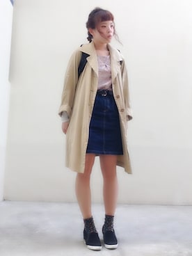 「Casselini（キャセリーニ）のアイテム（その他シューズ）」を使った、kechonさん（レディース・159cm）の春コーディネート