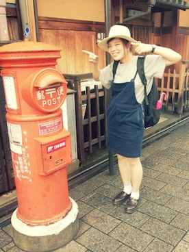 「アイテム（サロペット/オーバーオール）」を使った、kechonさん（レディース・160cm・10代）の夏コーディネート