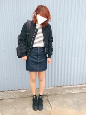 「LOGOS（ロゴス）のアイテム（バッグ）」を使った、Mikakoさん（レディース・159cm）の秋コーディネート