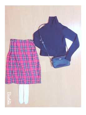 「タータンチェック」｜moa...さん（レディース・159cm）の秋コーディネート