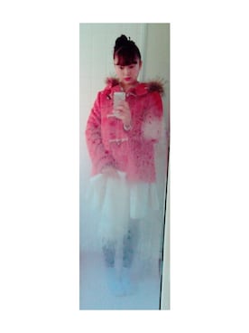 「MERCURYDUO（マーキュリーデュオ）のアイテム（その他トップス）」を使った、Mio♡さん（レディース・157cm）の冬コーディネート