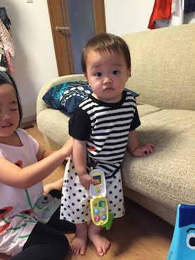 ひな♪ かな☆さん（キッズ・80cm）の夏コーディネート