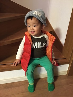 ひな♪ かな☆さん（キッズ・80cm）の秋コーディネート