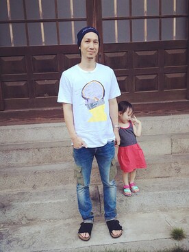 「Undercoverism（アンダーカバイズム）のアイテム（帽子）」を使った、SHUさん（メンズ・180cm）の夏コーディネート