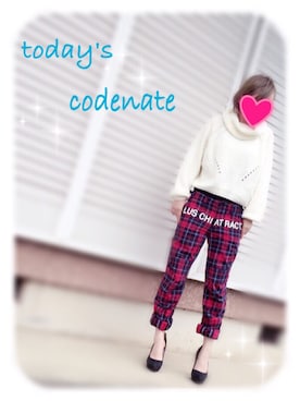 「RE DARK（リダーク）のアイテム」を使った、ちぇこ♡さん（レディース・154cm）の冬コーディネート