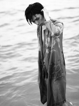 「hippiness（ヒッピネス）のアイテム（その他アウター）」を使った、Rioさん（メンズ・164cm）の夏コーディネート