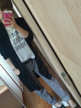 「グレーパンツ」｜maさん（レディース・161cm）の秋コーディネート