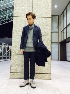 「FACTOTUM（ファクトタム）のアイテム（その他）」を使った、Yuya Otoさん（メンズ・170cm）の冬コーディネート
