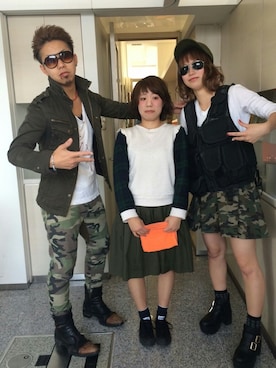「one way（ワンウェイ）のアイテム（ブーツ）」を使った、JINさん（メンズ・170cm）の秋コーディネート