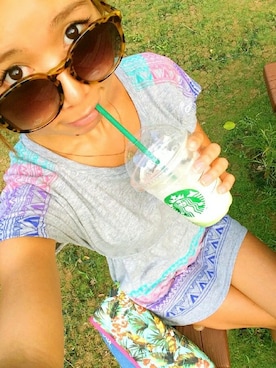 LisaHalimさん（レディース・159cm）の夏コーディネート