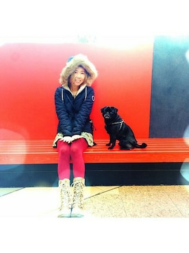 「ROXY（ロキシー）のアイテム（その他アウター）」を使った、LisaHalimさん（レディース・159cm）の秋コーディネート