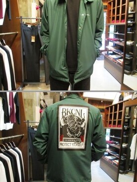 「Back Channel（バックチャンネル）のアイテム（ナイロンジャケット）」を使った、RAUGHoflifeSTAFFさん（メンズ・179cm）の秋コーディネート