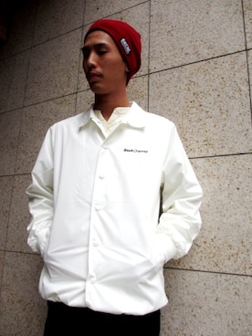 「Back Channel（バックチャンネル）のアイテム（ナイロンジャケット）」を使った、RAUGHoflifeSTAFFさん（メンズ・170cm）の秋コーディネート