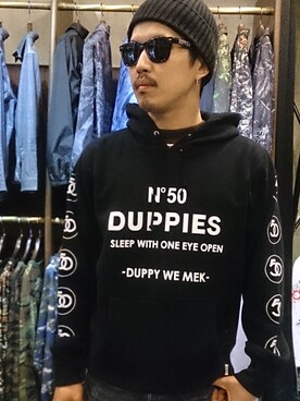 DUPPIES（ダッピーズ）のメガネを使った人気ファッション