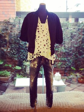 「N°21（ヌメロ ヴェントゥーノ）のアイテム（ジャケット/アウター）」を使った、la.carinaさん（レディース・163cm）の春コーディネート