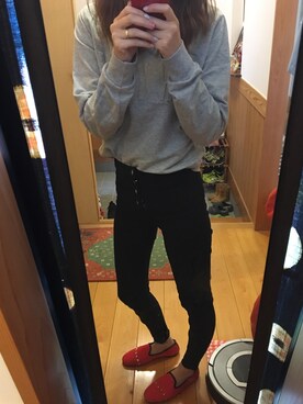 「SpRay PREMIUM（スプレイプレミアム）のアイテム（Tシャツ/カットソー）」を使った、kntさん（レディース・157cm）の秋コーディネート