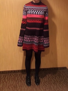 「McQ Alexander McQueen（マックキューアレキサンダーマックイーン）のアイテム（ワンピース/ドレス）」を使った、RiwaKaneさん（レディース・160cm）の秋コーディネート