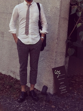 teeさん（メンズ・181cm）の秋コーディネート