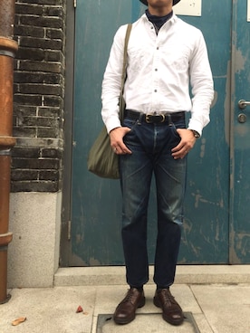 「Red Cloud MFG & Co（-）のアイテム（トップス）」を使った、rainさん（メンズ・174cm）の春コーディネート