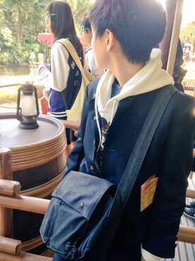 綺麗な学 ラン 着こなし 冬 人気のファッションスタイル