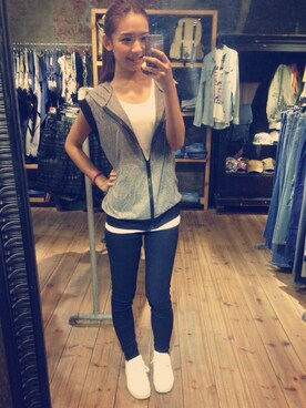 「アイテム（その他アウター）」を使った、Jeanさん（レディース・160cm・10代）の秋コーディネート