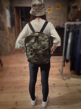 「new paradiseのアイテム（キャップ、その他）」を使った、Jeanさん（レディース・160cm）の秋コーディネート