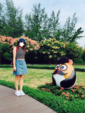 「A land（エーランド）のアイテム（帽子）」を使った、Kristina_b2015さん（レディース・158cm）の秋コーディネート