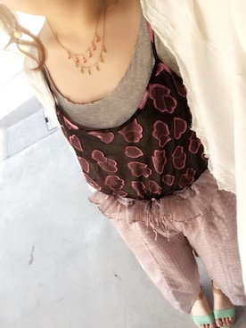 「mystic（ミスティック）のアイテム」を使った、ぱぉさん（レディース・153cm）の春コーディネート