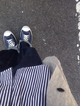 「Addict CONVERSE（アディクト　コンバース）のアイテム」を使った、codyakacozyさん（メンズ・173cm）の春コーディネート