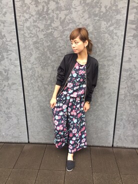 「MOUSSY（マウジー）のアイテム（ナイロンジャケット）」を使った、SHiEppiさん（レディース・153cm）の夏コーディネート