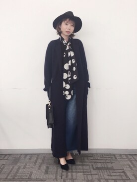 「MANGO（マンゴ）のアイテム（ダッフルコート）」を使った、marrysoupさん（レディース・155cm）の秋コーディネート