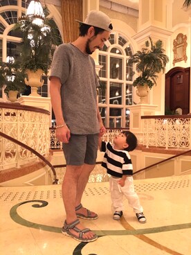 「PETIT BATEAU（プチバトー）のアイテム」を使った、ciaokawaさん（メンズ・173cm）の夏コーディネート