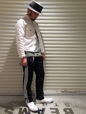 「アイテム（デニムジャケット）」を使った、Yoshihito Hayashiさん（メンズ・170cm・30代）の春コーディネート