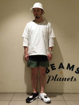 「BEAMS（ビームス）のアイテム（シャツ/ブラウス）」を使った、Yoshihito Hayashiさん（メンズ・170cm）の春コーディネート