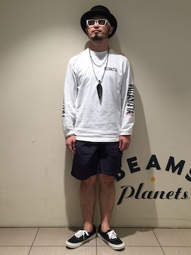 「アイテム（ネックレス）」を使った、Yoshihito Hayashiさん（メンズ・170cm・30代）の夏コーディネート