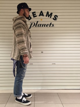 「orSlow（オアスロウ）のアイテム（パンツ）」を使った、Yoshihito Hayashiさん（メンズ・170cm）の秋コーディネート