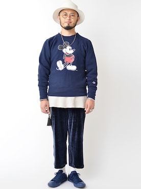 「BEAMS BOY（ビームスボーイ）のアイテム（パンツ）」を使った、Yoshihito Hayashiさん（メンズ・170cm）の秋コーディネート