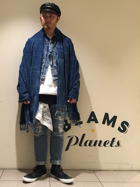 「BEAMS BOY（ビームスボーイ）のアイテム」を使った、Yoshihito Hayashiさん（メンズ・170cm）の秋コーディネート