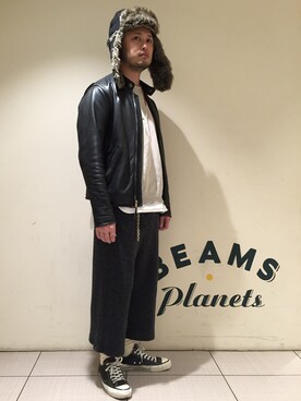 BEAMS PLUS / レザージャケット(TETSU)を使った人気ファッション
