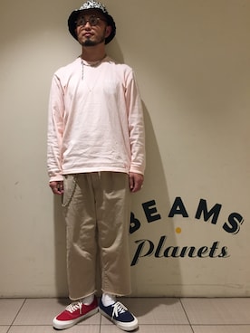 「アイテム（チノパンツ）」を使った、Yoshihito Hayashiさん（メンズ・170cm・30代）の夏コーディネート