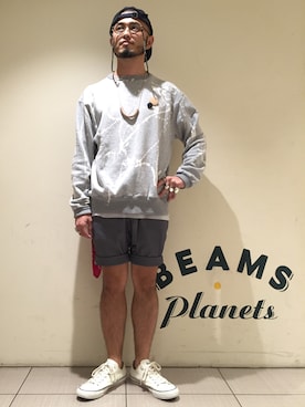 「Buzz Rickson's（バズリクソンズ）のアイテム（スウェット）」を使った、Yoshihito Hayashiさん（メンズ・170cm）の夏コーディネート