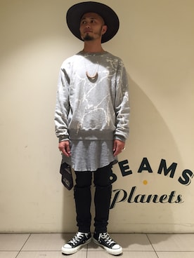 「Buzz Rickson's（バズリクソンズ）のアイテム（スウェット）」を使った、Yoshihito Hayashiさん（メンズ・170cm）の夏コーディネート